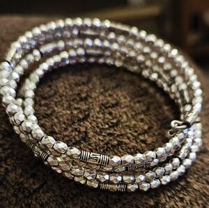 Silver Memory Wire Bracelet